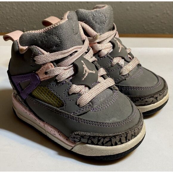 Jordan Other - Air Jordan Spizike Toddlers Td Cool Grey/liquid 317701-028 Spike Lee Size 4c